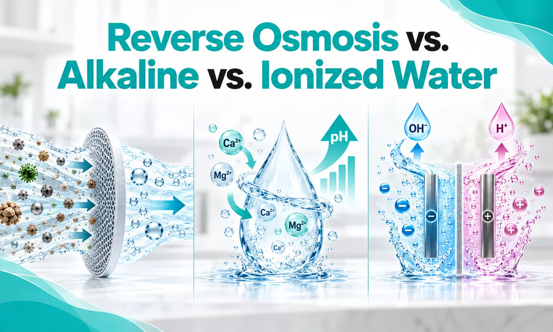 Reverse Osmosis vs. Alkaline vs. Ionized Water